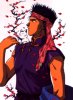 Famous pic of Mitsukake with cherry blossoms JPEG 16KB
