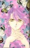 Pastel painting of Nuriko with butterflies JPEG 38KB
