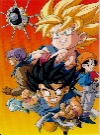 Ms de DBGT, ahora Gok y Trunks en estado normal, con Gok SSJ y Pan al fondo