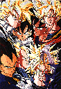 Excelente imagen: Los Saiyas en estado normal y en SSJs
