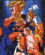 Los 2 resultados de la Fusion de Gok y Vegeta !!
