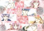 Pastel painting of all the Suzaku Seishis JPEG 66KB