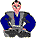 bowing man