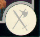 Silver: Sword crossed with Axe