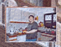 Left side of the kitchen