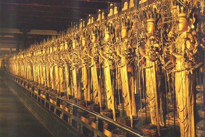 1001 Kannon Statues in the Sanjusangendo Temple