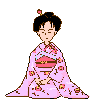Japanese Lady Bowing