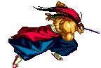 [Kibagami Genjuro, running]