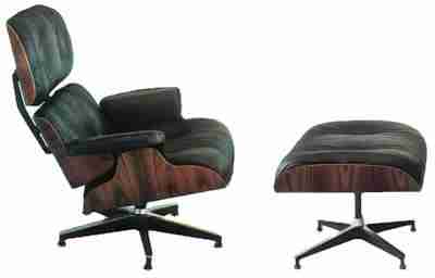 lounge chair and ottoman