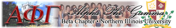 Alpha Phi Gamma, Beta Chapter - Northern Illinois University