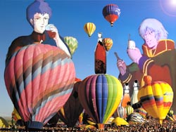Just havin' a drink in da sun watchin pretty micronian balloons