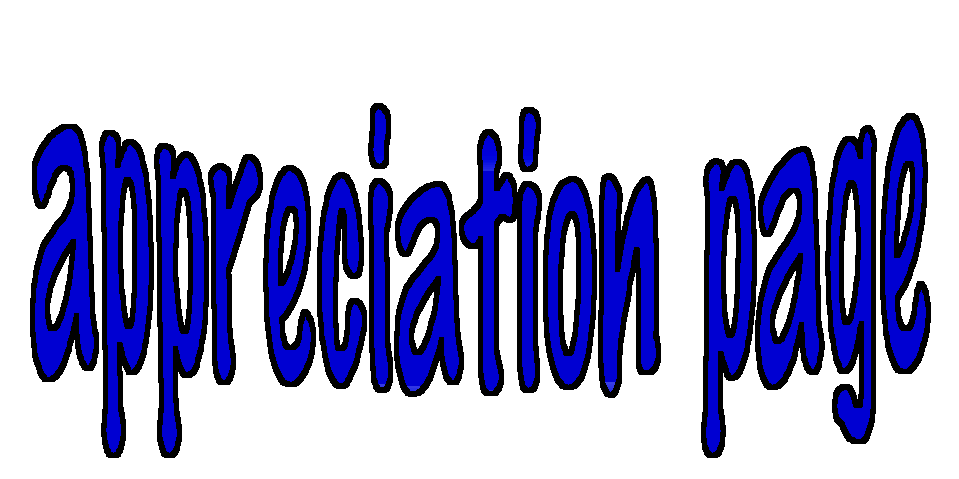 appreciation page