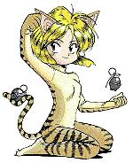 Minnie May has so many grenades to waste that she can even kill zombies in her kitty outfit.