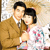zhao with some actress and some umbrella