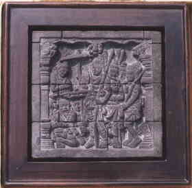 faces on burbudur's relief