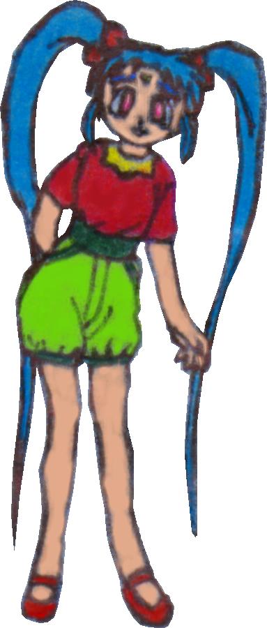 Hey, Sasami, what do you have behind your back??  I hope it's a carrot...