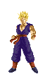 Gohan adulto sacando su poder