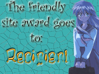 Friendly Award Sample presented by Lime (Saber Marionette J)