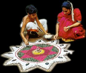 Floor Decoration using flowers