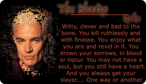 i'm bloody thirsty for ... uh, blood.