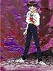 Symbolism: Blood on his left hand