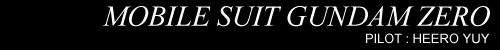Mobile Suite Gundam Zero