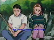 Kyoko with Takeda fishing