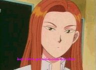 Kyoko with a blank look 