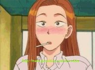Kyoko blushes