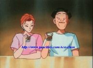 Kyoko with Maeno at the bar