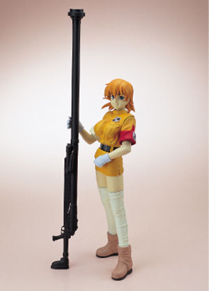 Seras Victoria toy model based off of the Japanese manga with her yellow uniform