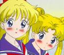 Usagi and Mina amazed with Haruka