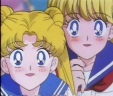 Usagi and Mina amazed with Haruka