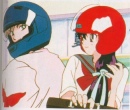 Haruka touching Rei's face