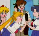 Minako, Ami, Usagi and Makoto