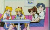 The girls spying