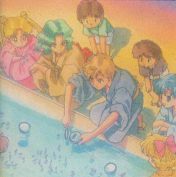 Haruka catching a goldfish