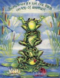 Image: Frog Birthday Card