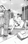 Enemy's plan failed. Hajime accepting the bank manager's apology.