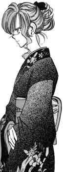 Asago in a kimono.