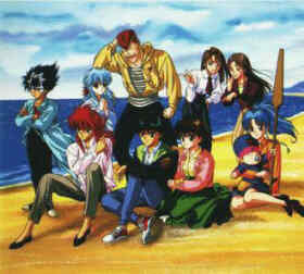 A turma toda na praia