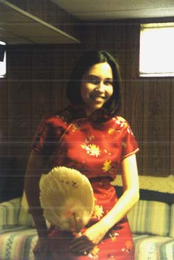 My red mandarin dress...