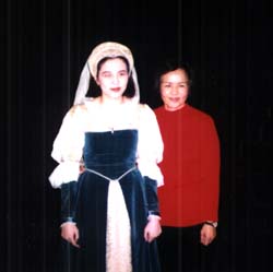 Me and my mom at the Taming of the Shrew