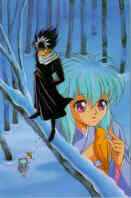 Hiei e sua irm� Yukina