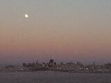 Moon over San Francisco
