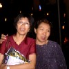 July 21: After happy hour at Forest Grille - Menchi and Thelma