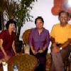 July 21: At the welcome lunch - Menchi, Grace, and Minggoy