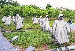 The Korean War Veteran's Memorial.