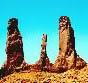 The Three Sisters at Monument Valley