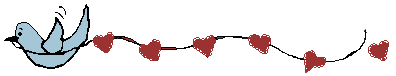 bird with hearts